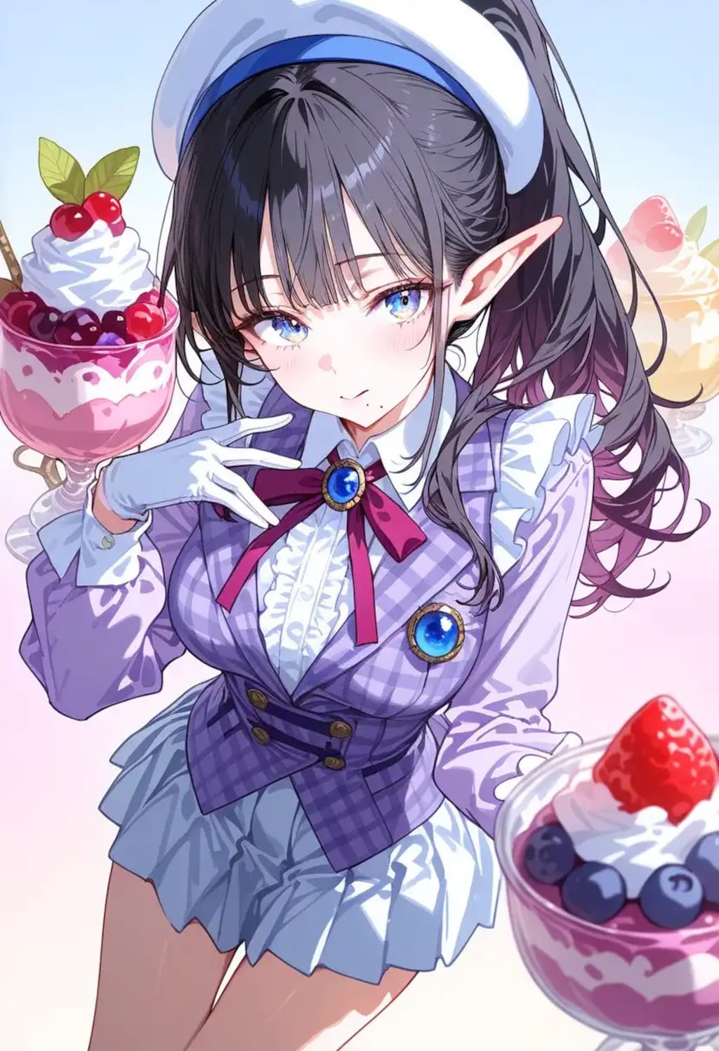 ブルーベリーケーキと、うちの子:アカリ