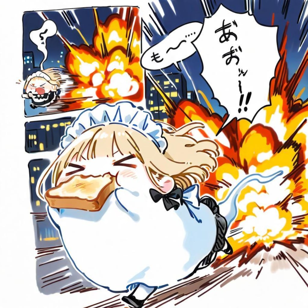 おもょももも!!!( >ω<)🍞💥💥💥