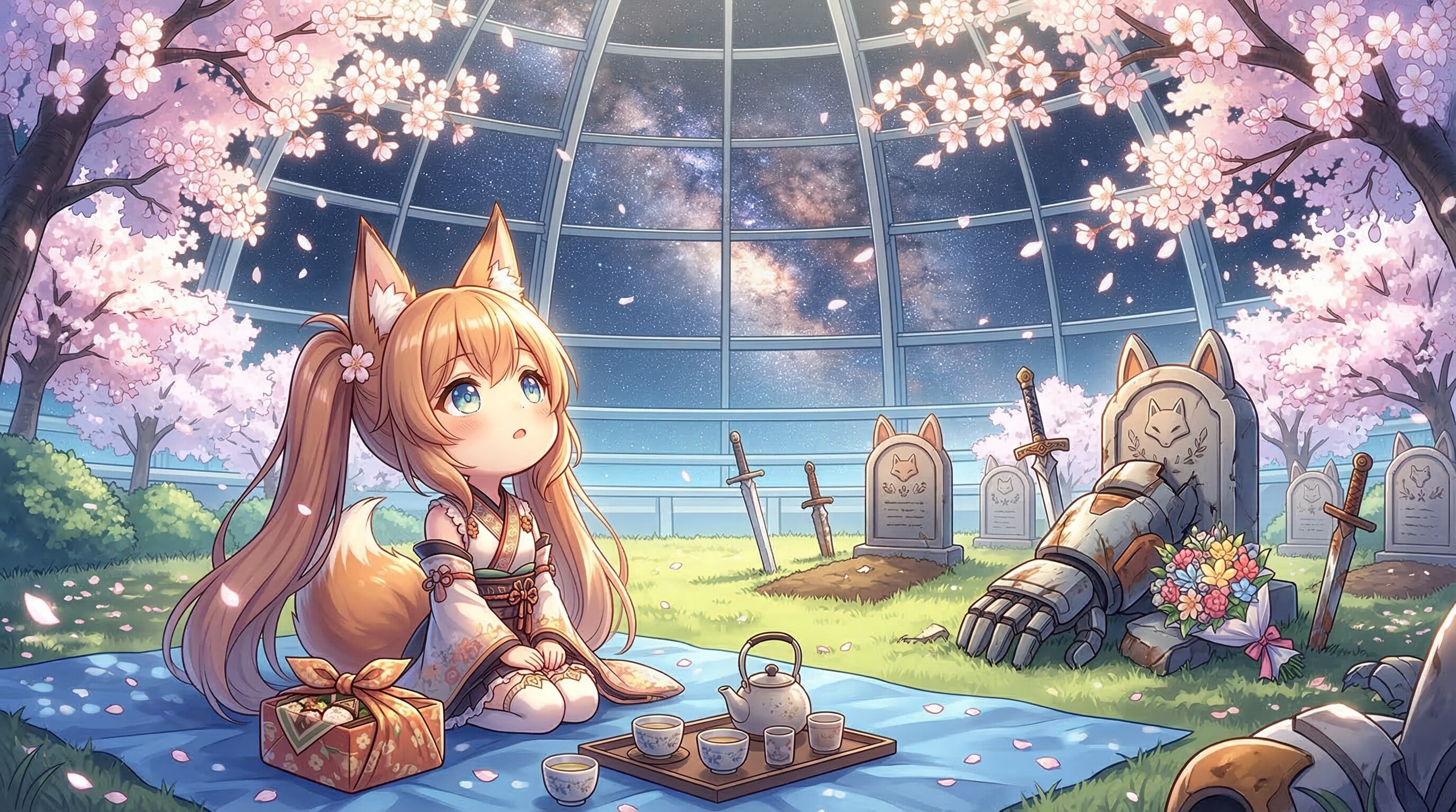 茶ツイこん。花見 | の人気AIイラスト・グラビア