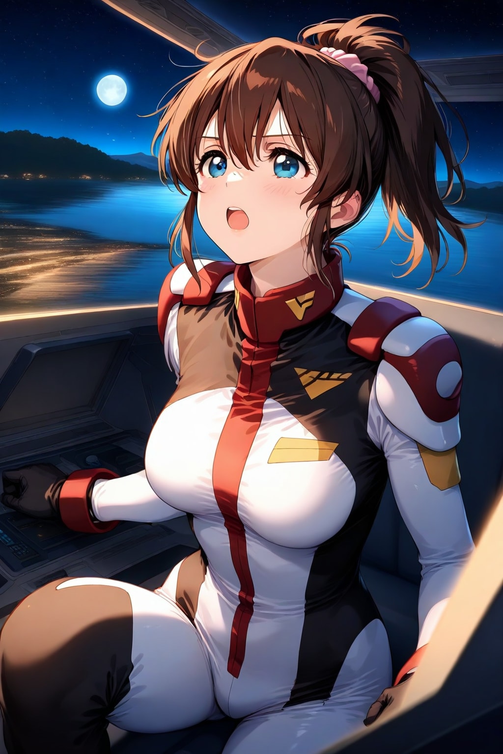 コックピットの美奈子