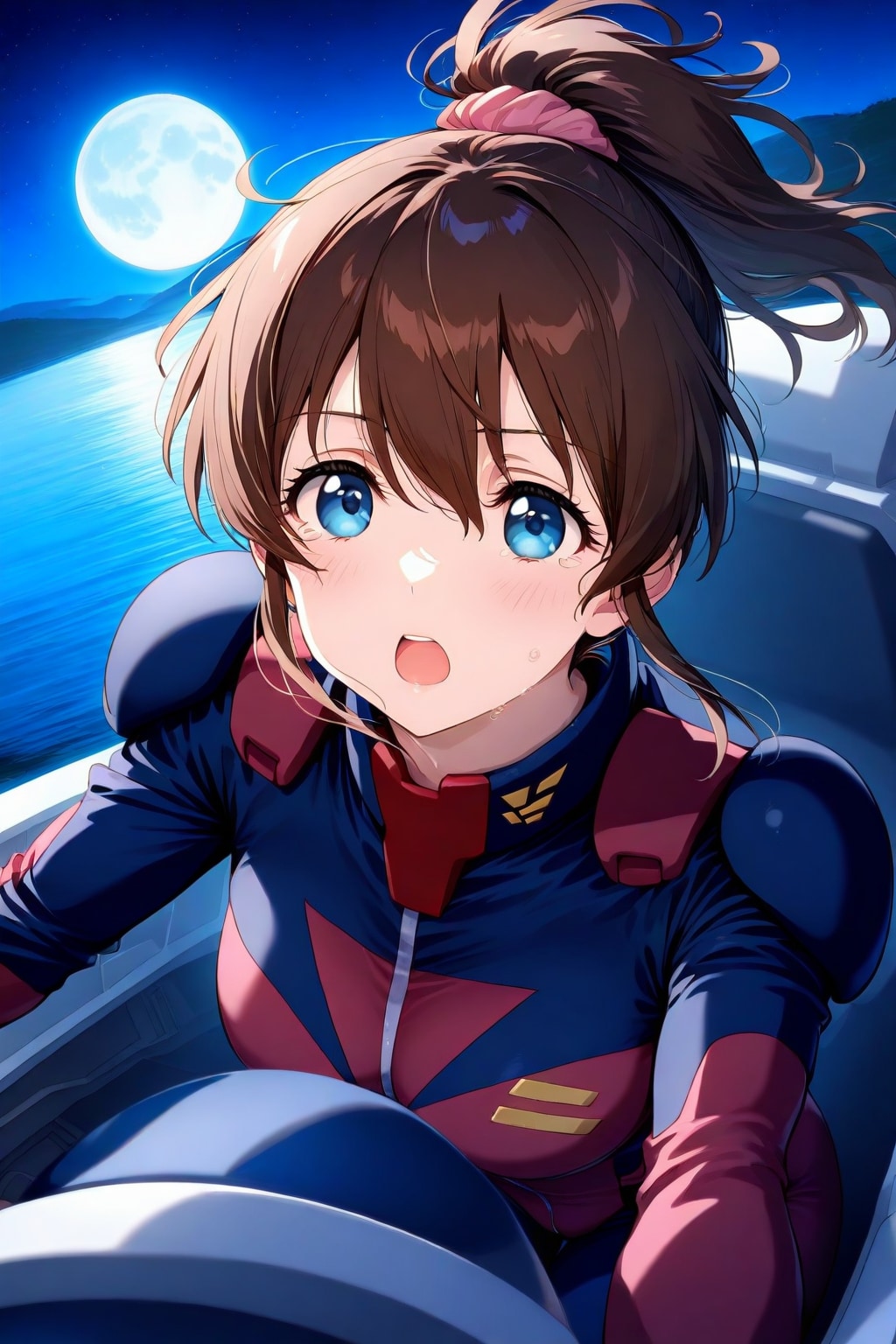 コックピットの美奈子