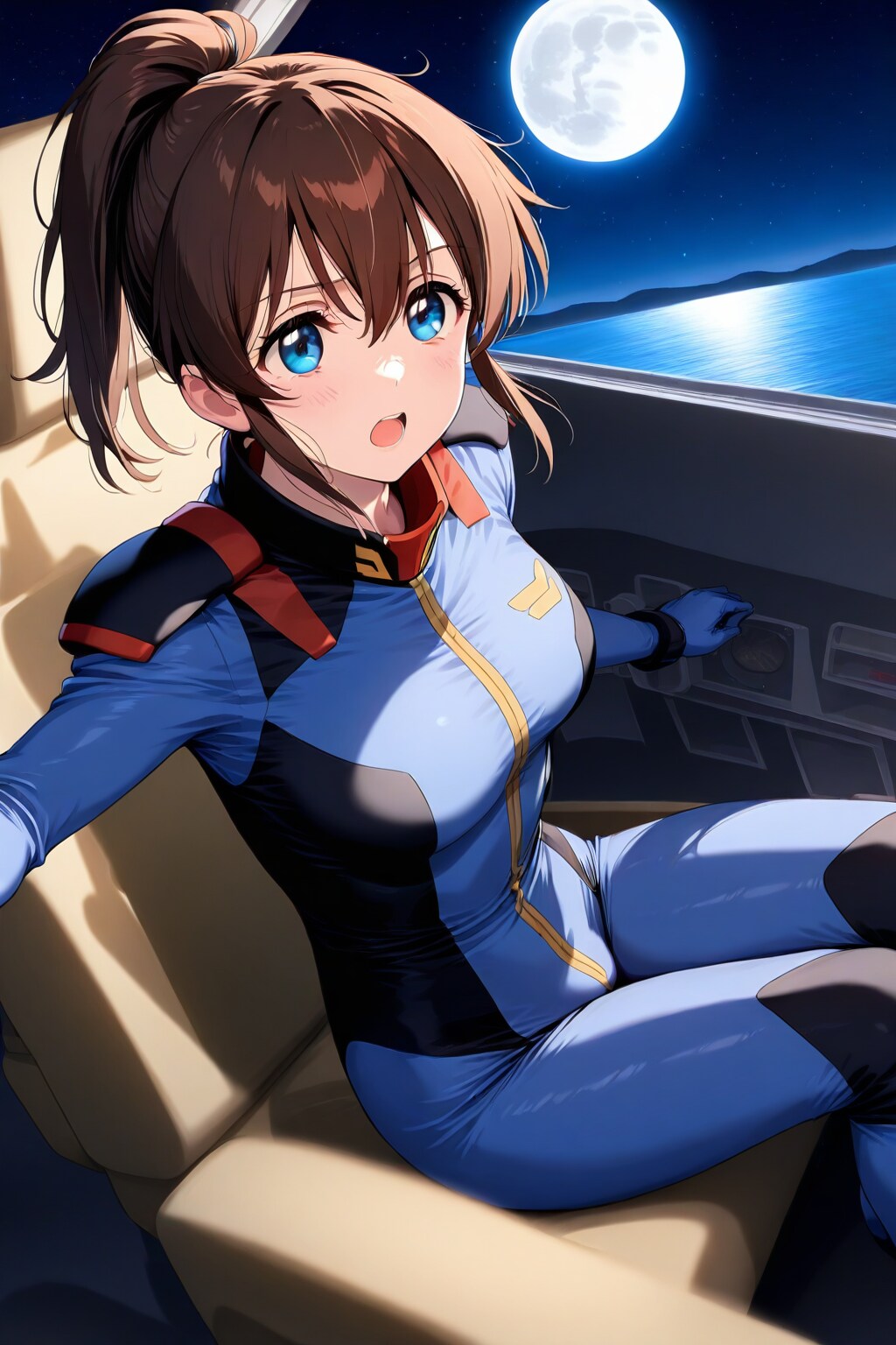 コックピットの美奈子