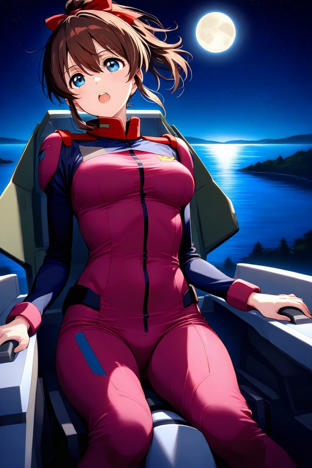 コックピットの美奈子