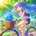 青ぽにちゃんと ニューロブルー_bing 2枚目