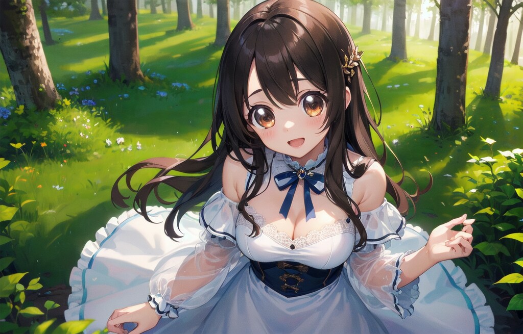 cute eye、愛華「白いドレスで森へ？」