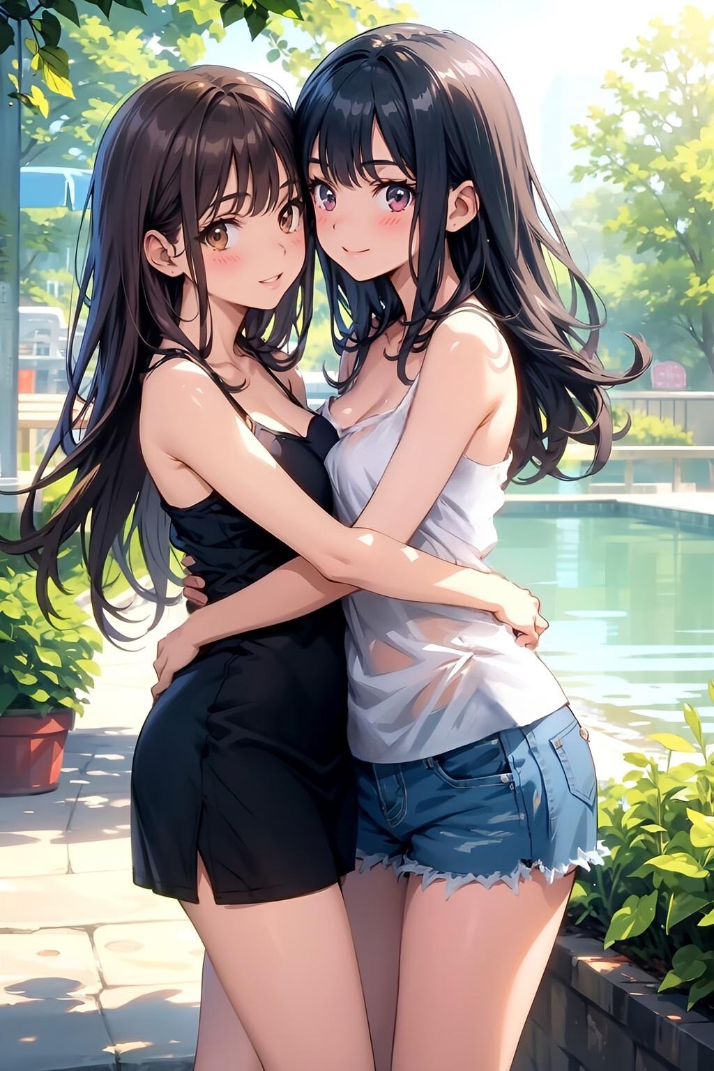 キャミワンピとタンクトップ
