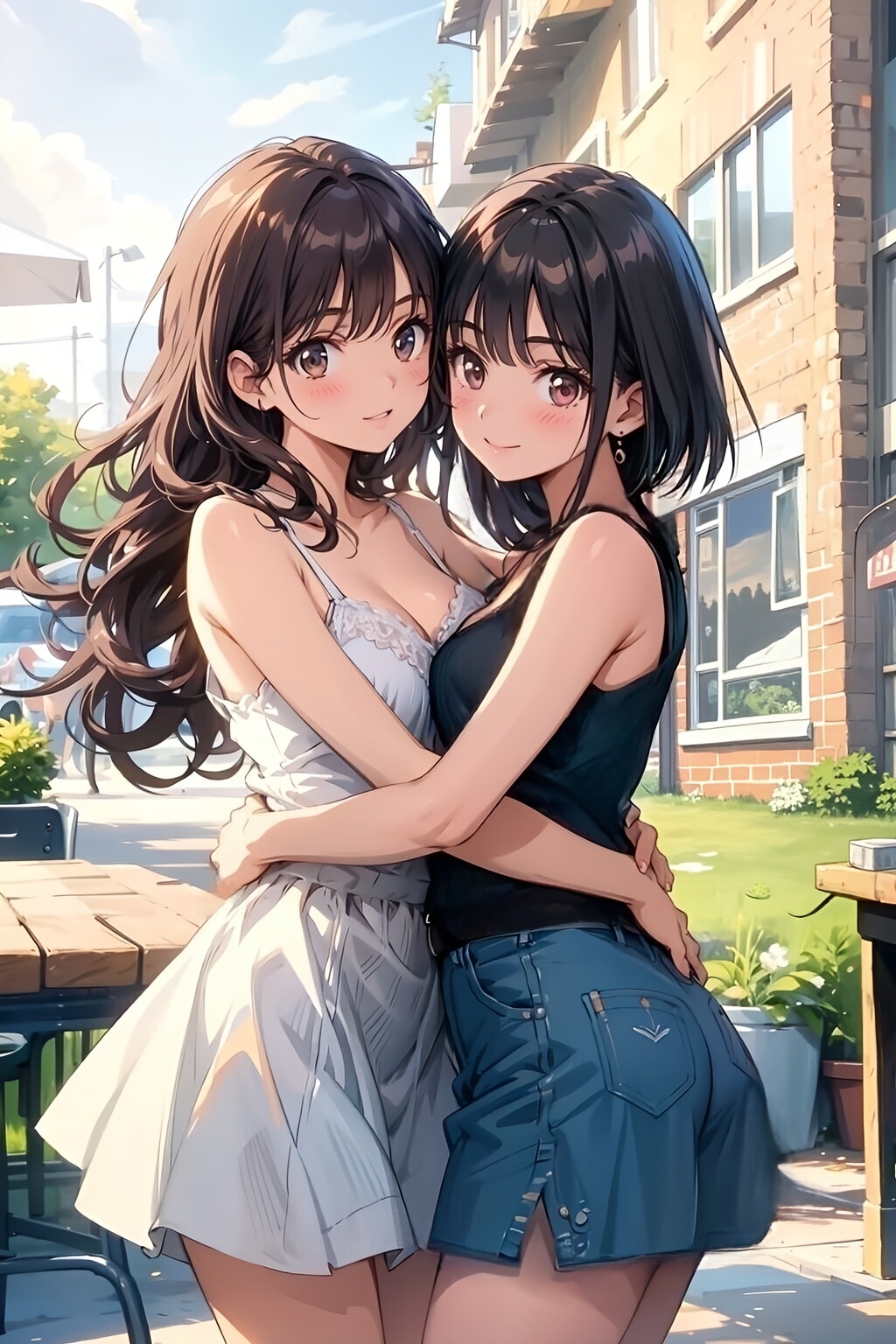 キャミワンピとタンクトップ
