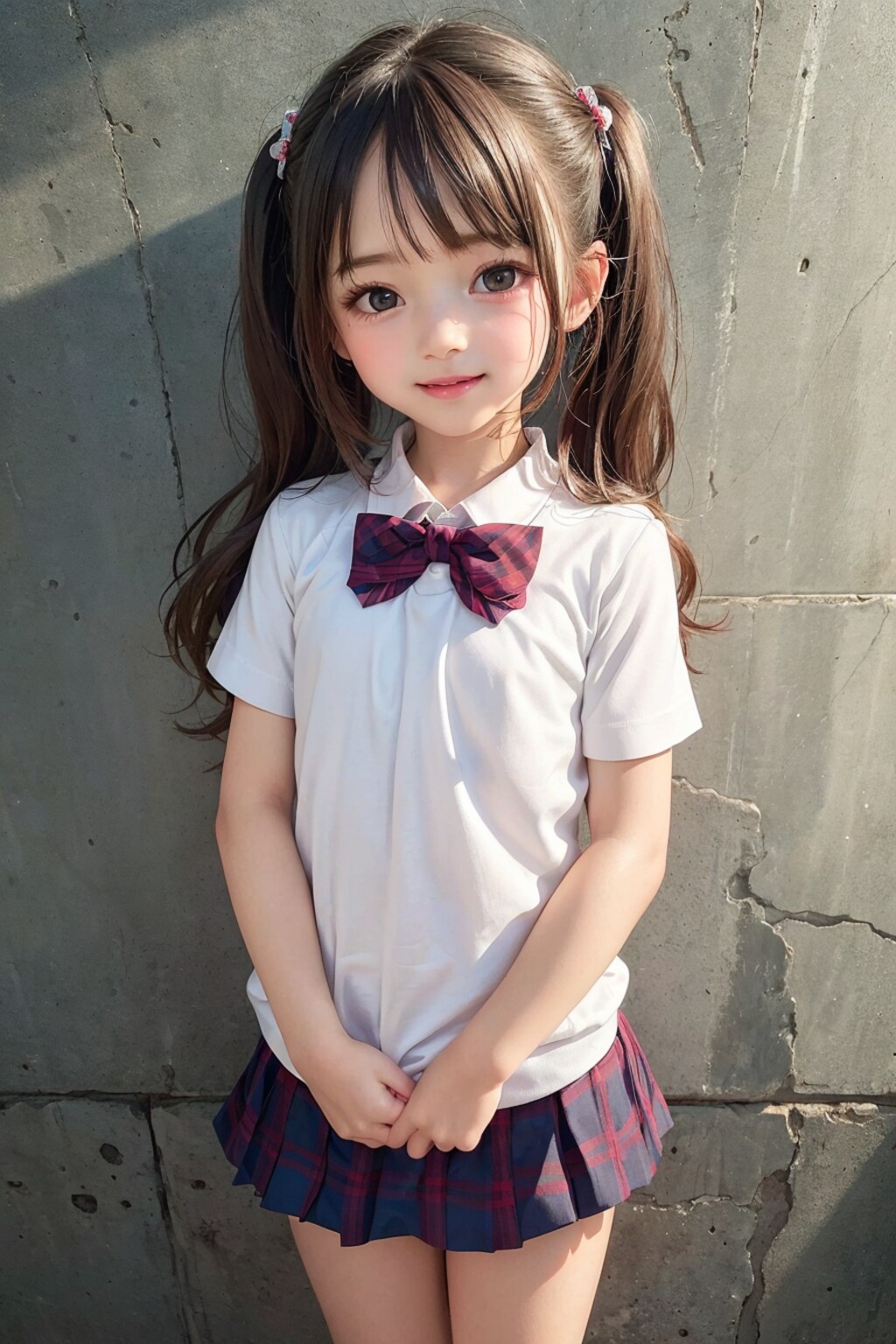 ツインテールと制服(42p)