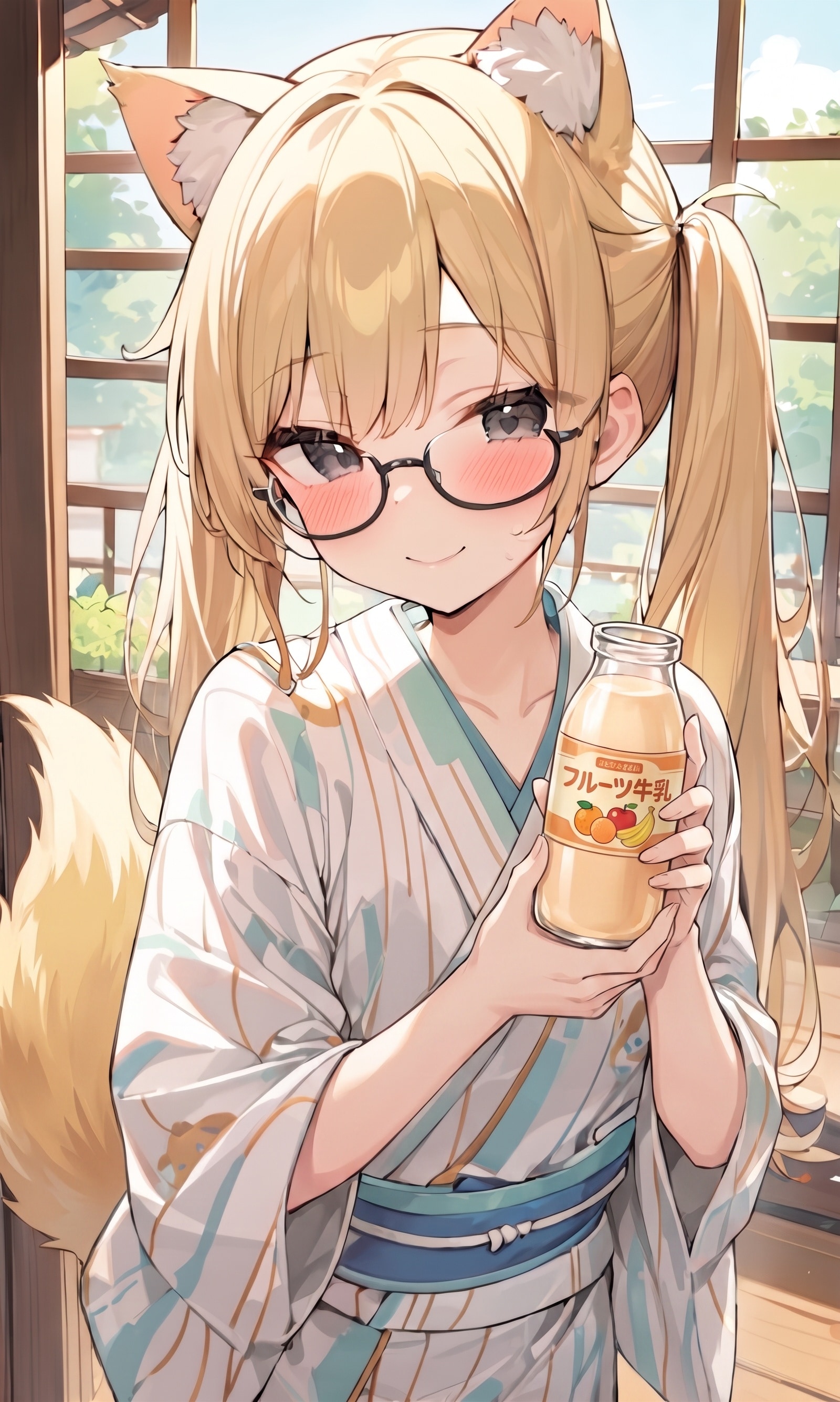 まや「お風呂と牛乳はいい」こるり「コーヒー牛乳じゃない」 | の人気AIイラスト・グラビア