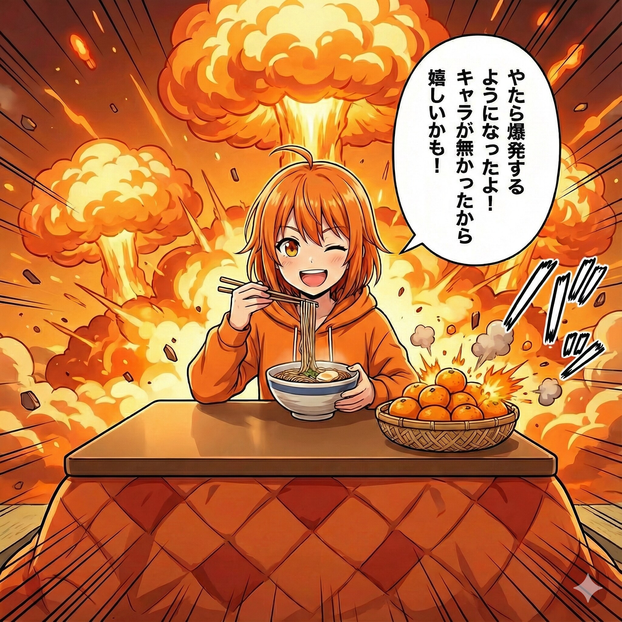 🧡彩ちゃんの年越しそば | の人気AIイラスト・グラビア