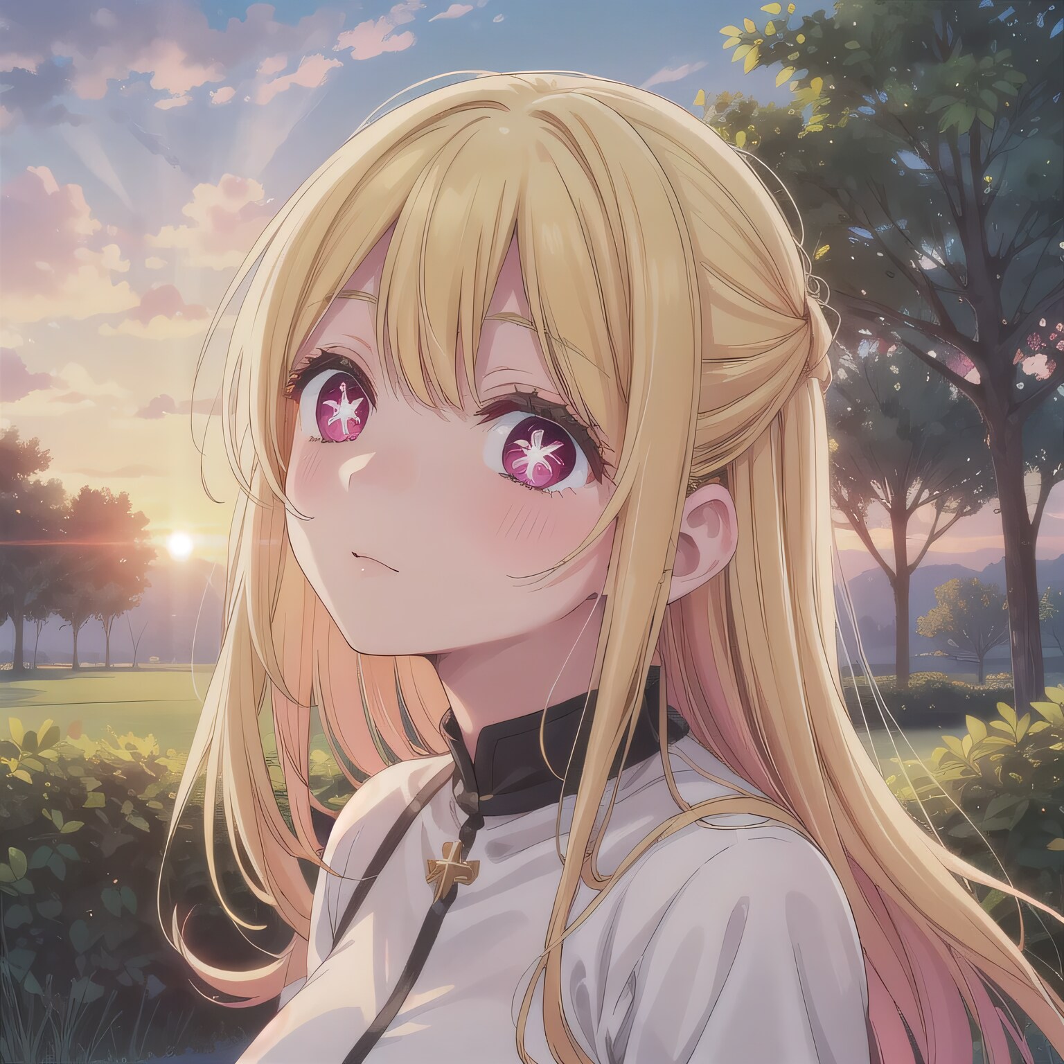 金髪ロングでシャツの少女 | の人気AIイラスト・グラビア