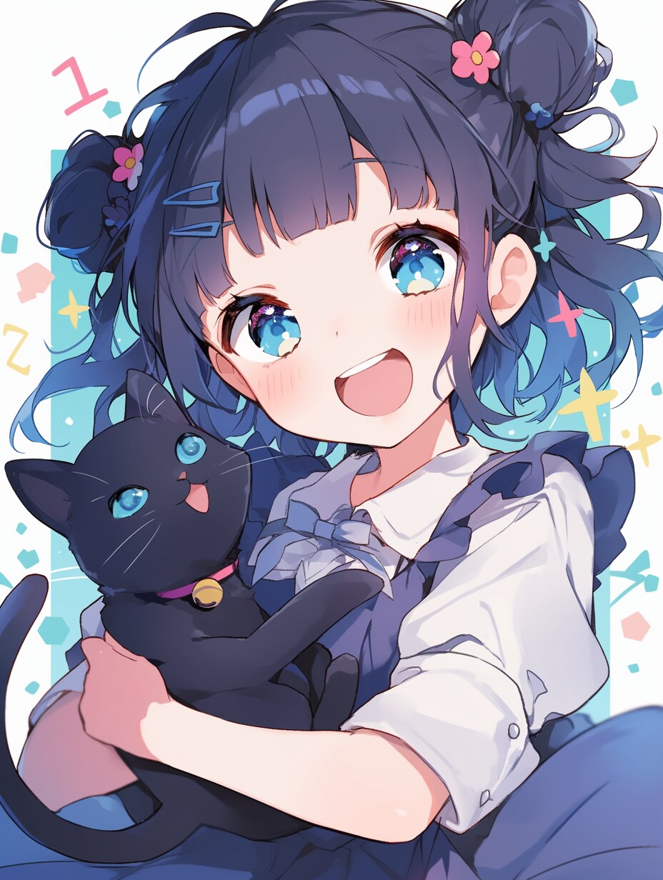 猫🐈とおだんごちゃん🍡✨151 | の人気AIイラスト・グラビア