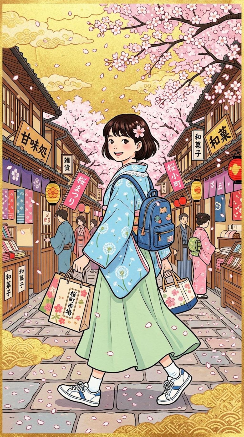 今風着物コーデ