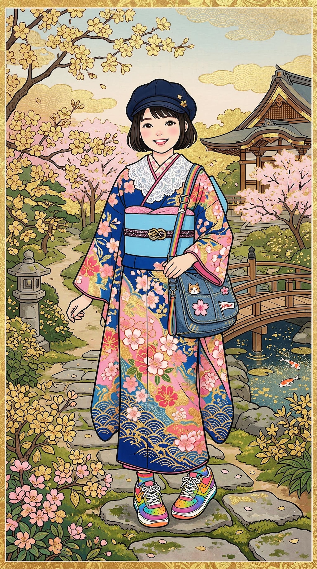 今風着物コーデ