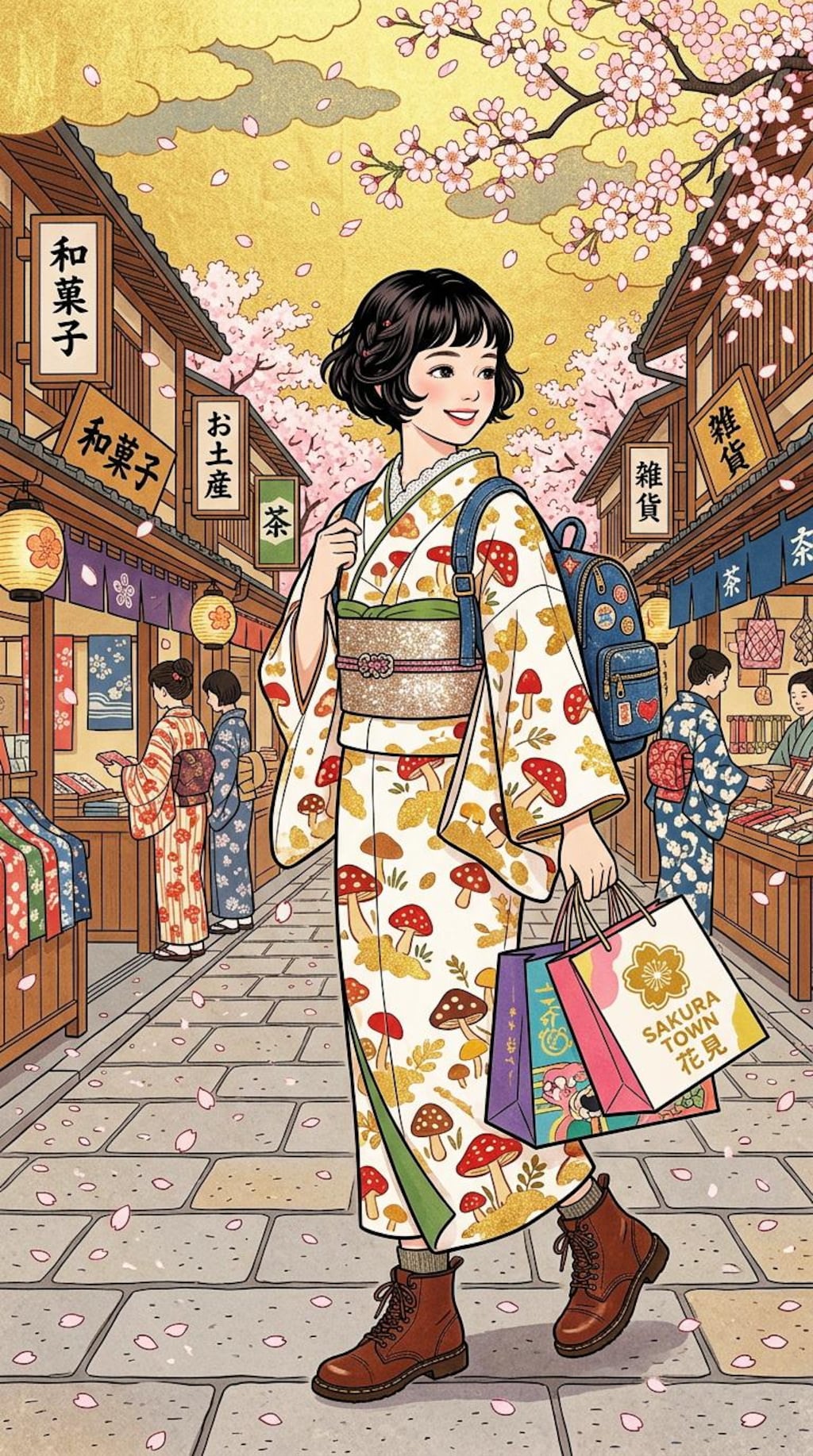 今風着物コーデ