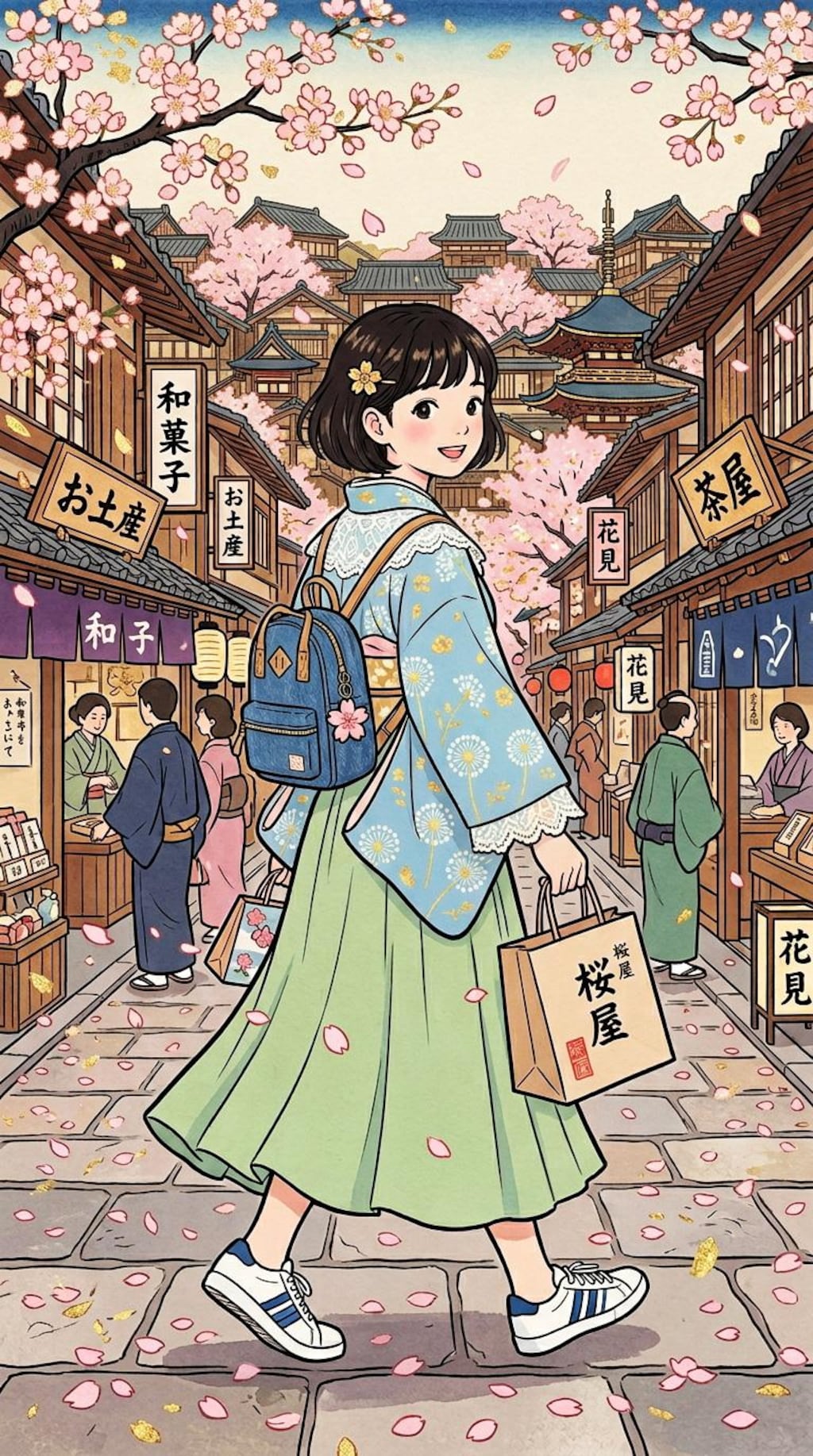 今風着物コーデ