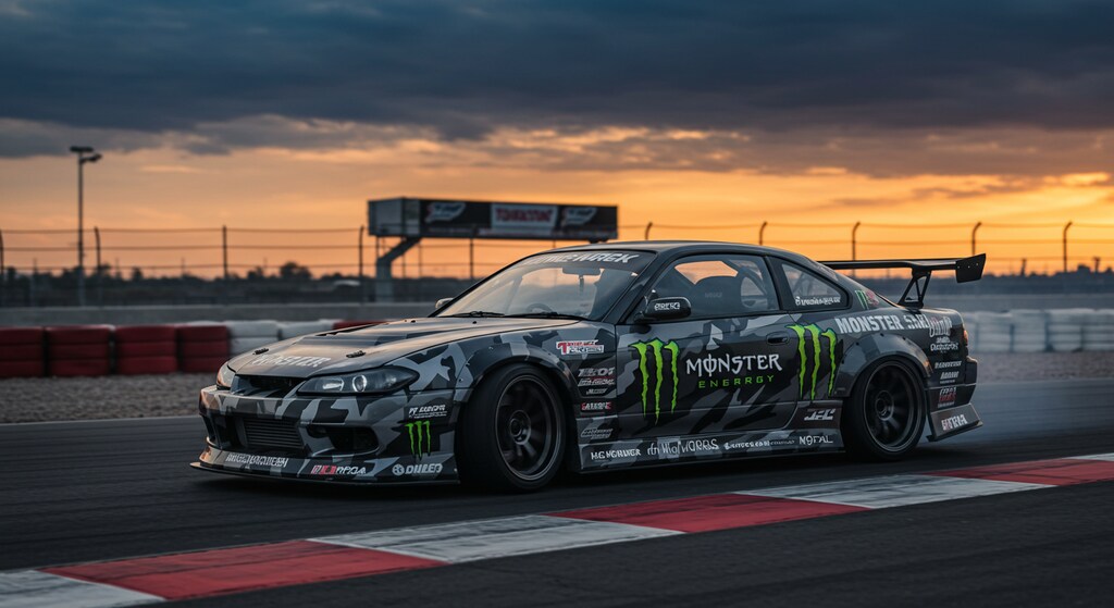 モンスターエナジーシルビアのドリ車
