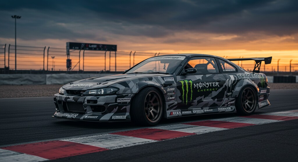 モンスターエナジーシルビアのドリ車