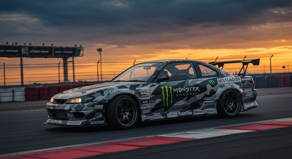 モンスターエナジーシルビアのドリ車