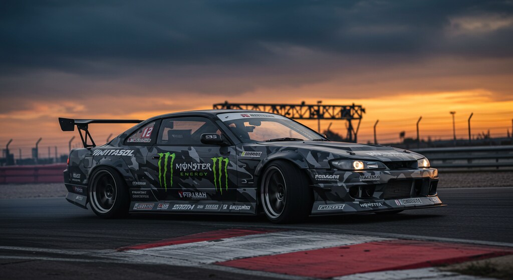 モンスターエナジーシルビアのドリ車