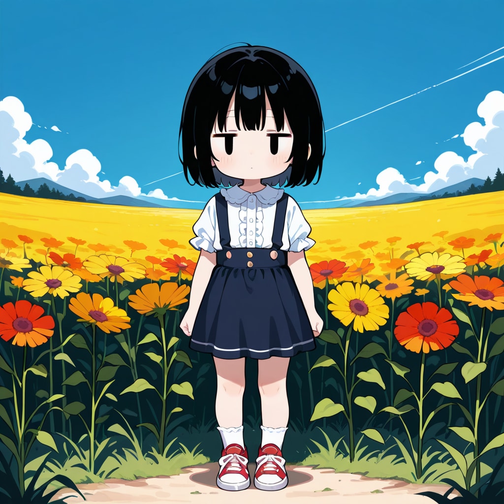コスモスを愛でる
