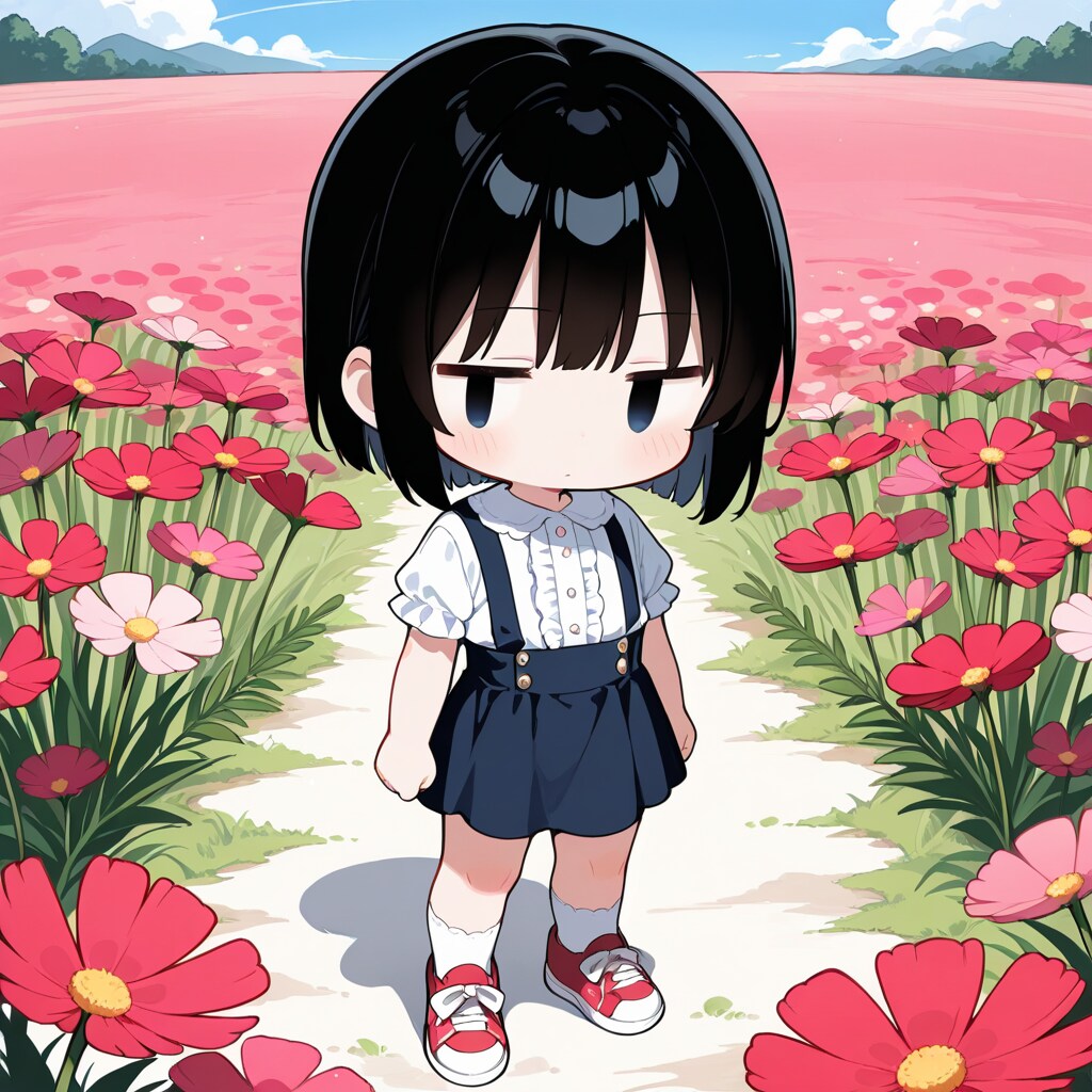 コスモスを愛でる | の人気AIイラスト・グラビア