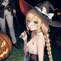 アイリッシュヤスミン三姉妹のハロウィーン　オリシアちゃんの飲食 2枚目