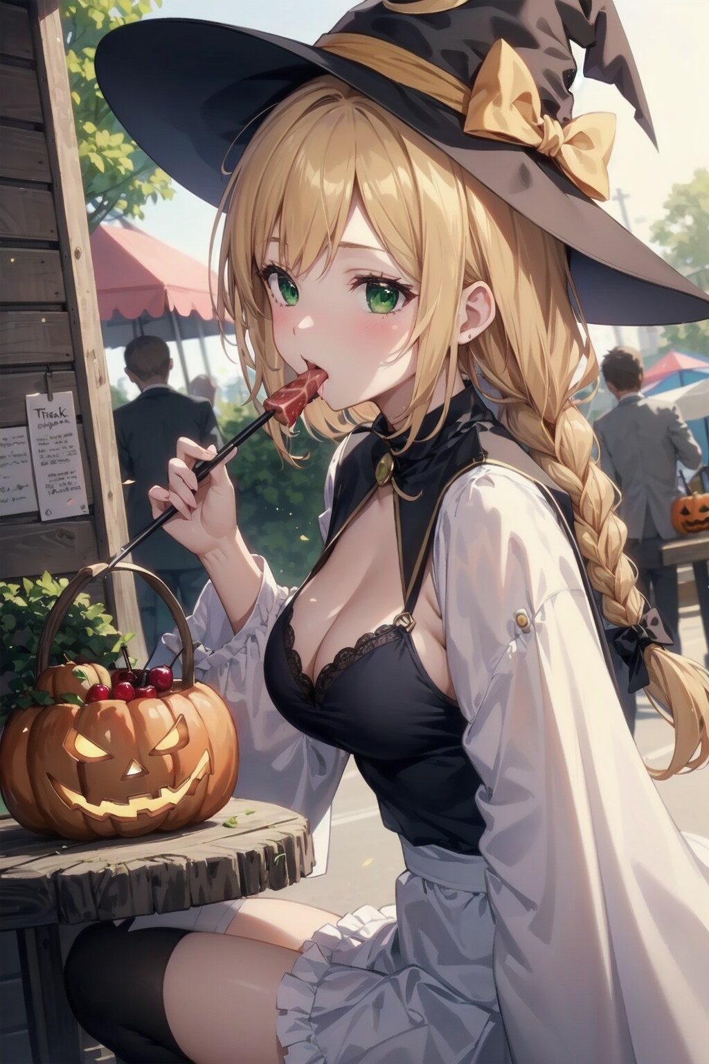 アイリッシュヤスミン三姉妹のハロウィーン　オリシアちゃんの飲食