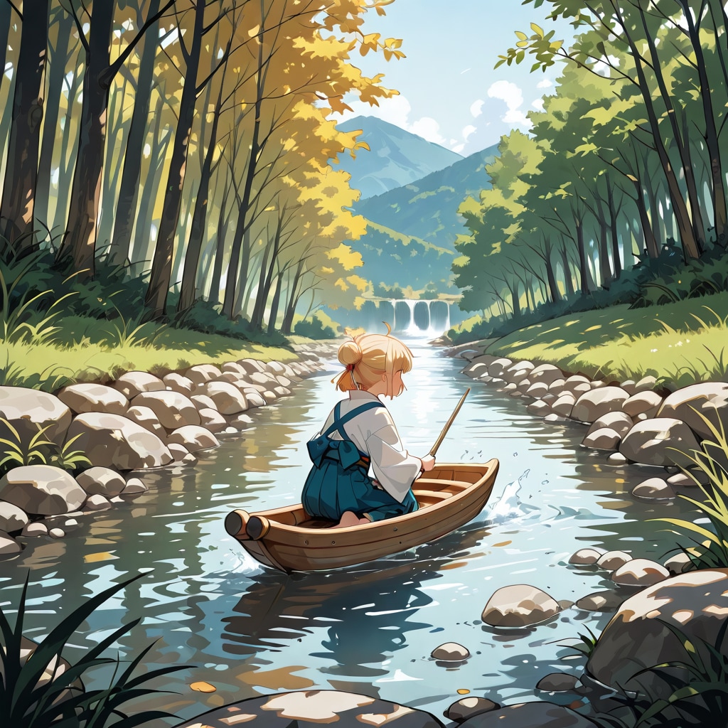 川遊び