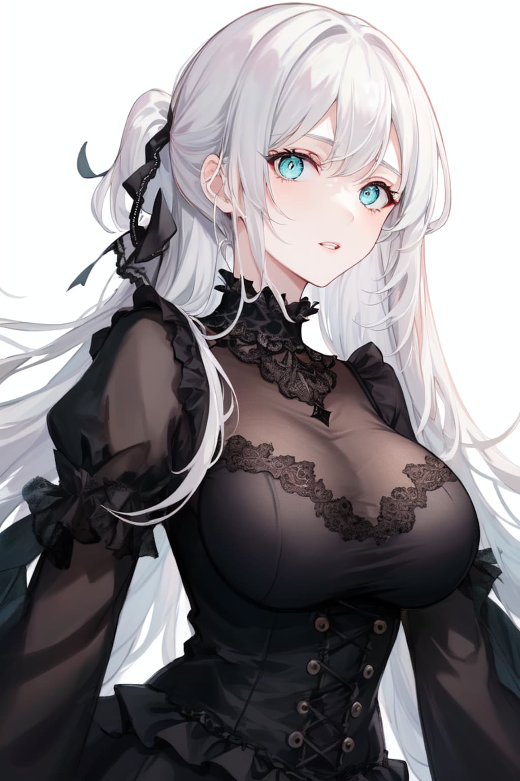 白髪ロングちゃん ゴシック