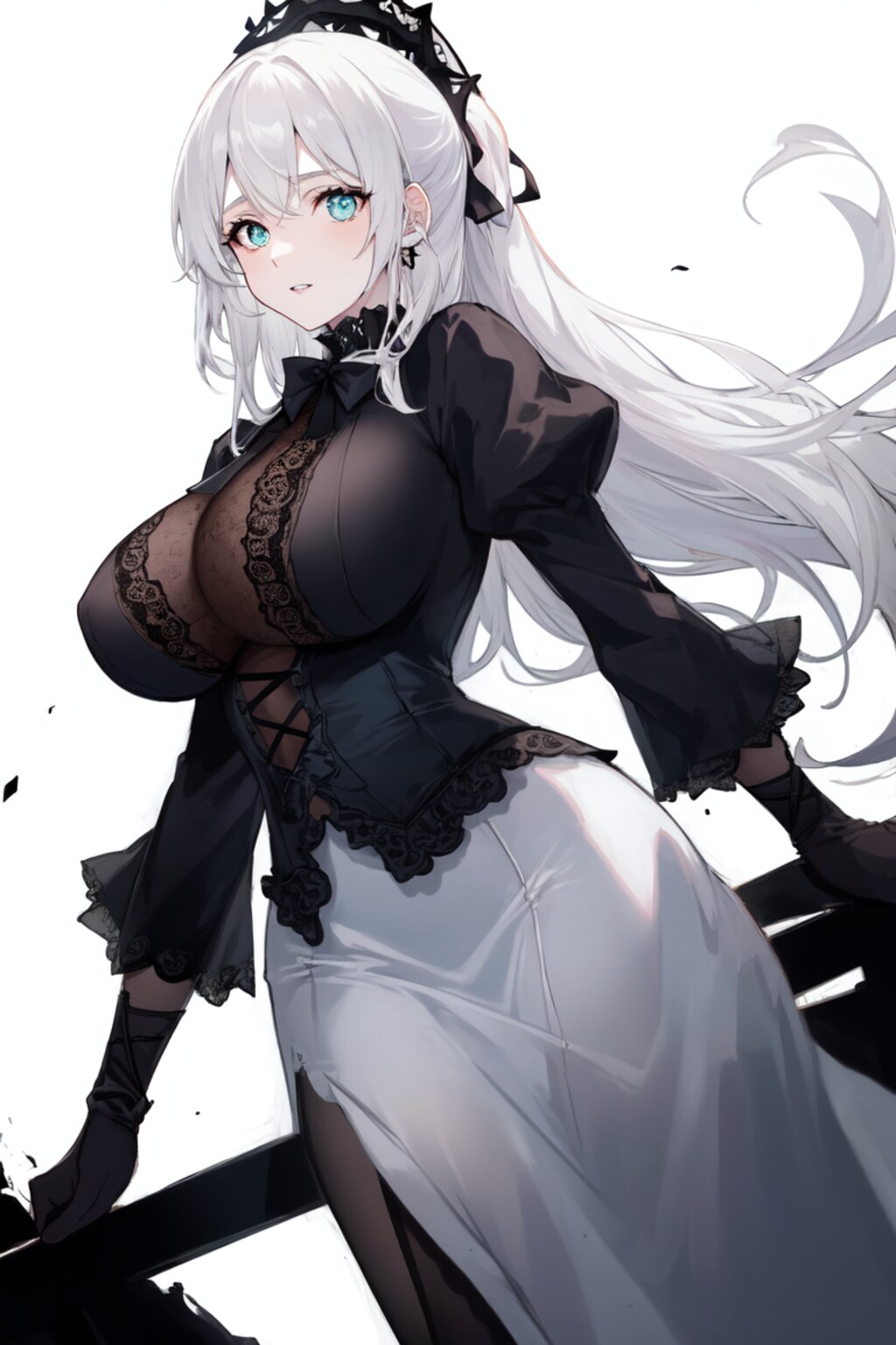 白髪ロングちゃん ゴシック