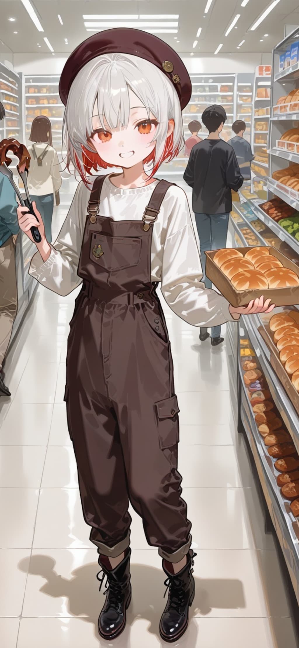 パンコーナーに来た白遊ちむちゃん