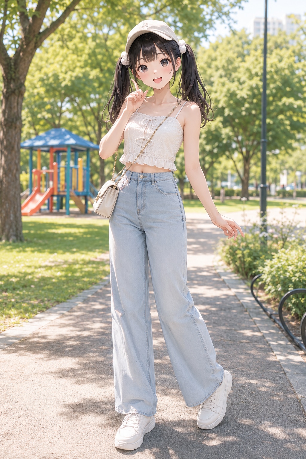 デニムでシンプルに♪