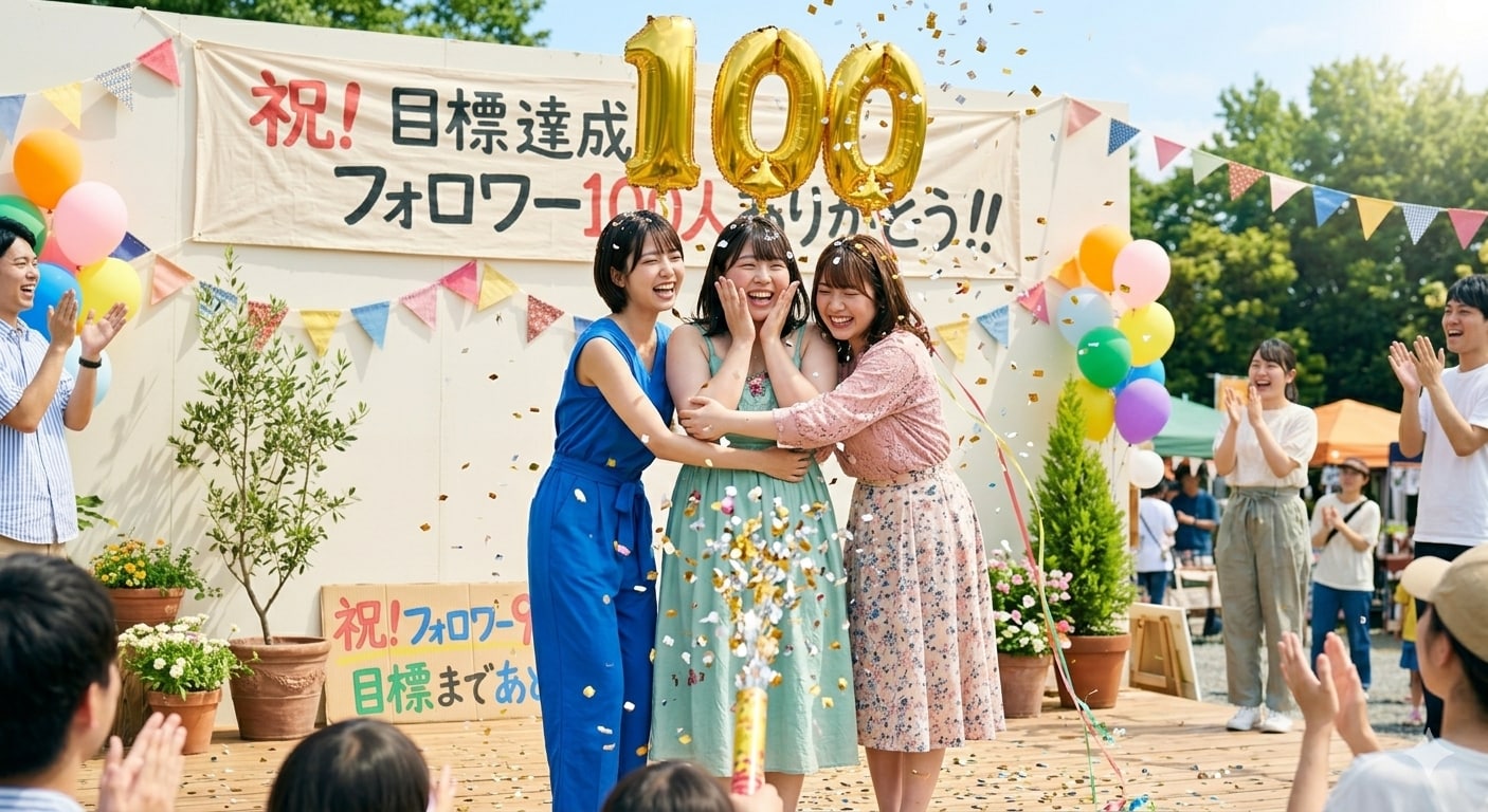 祝！フォロワー100！