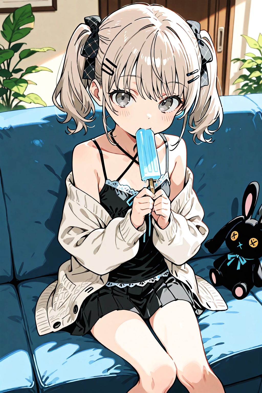 リビングの青い舌