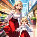 ママとお買い物 2枚目