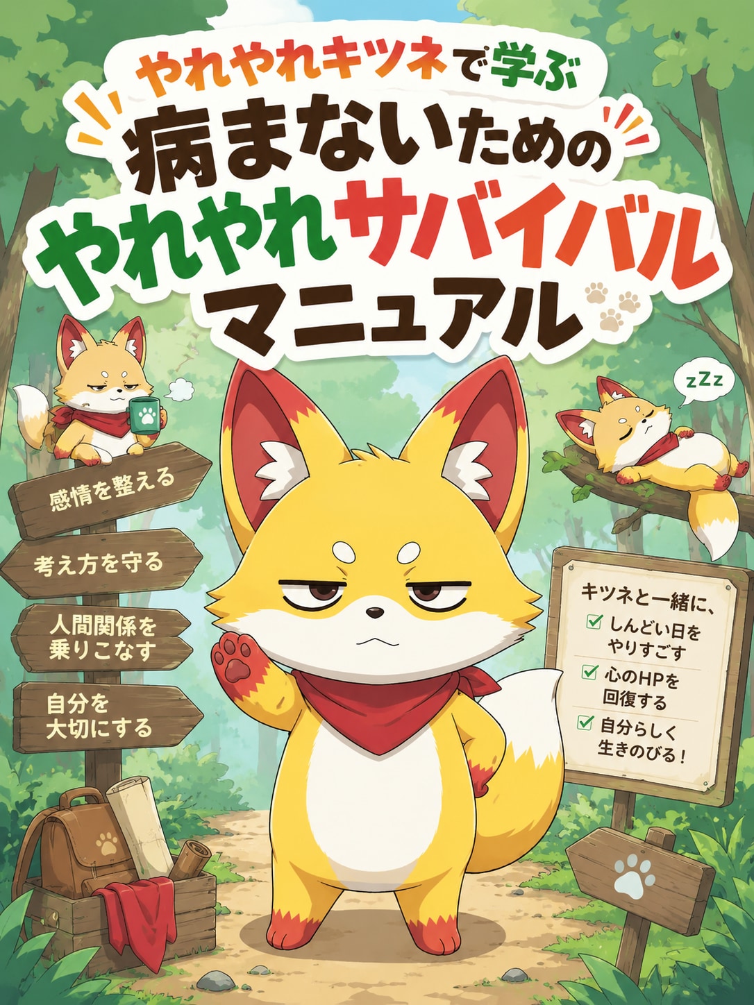 やれやれキツネで学ぶ病まないためのやれやれサバイバルマニュアル | の人気AIイラスト・グラビア