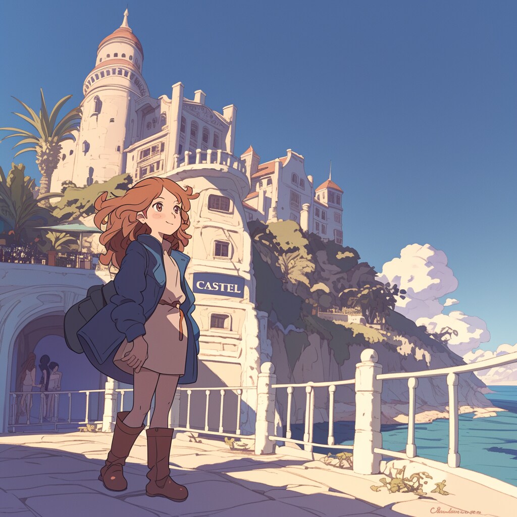 ニースの街と女の子 City of Nice and girls