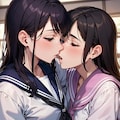 百合キス女子高生 6枚目