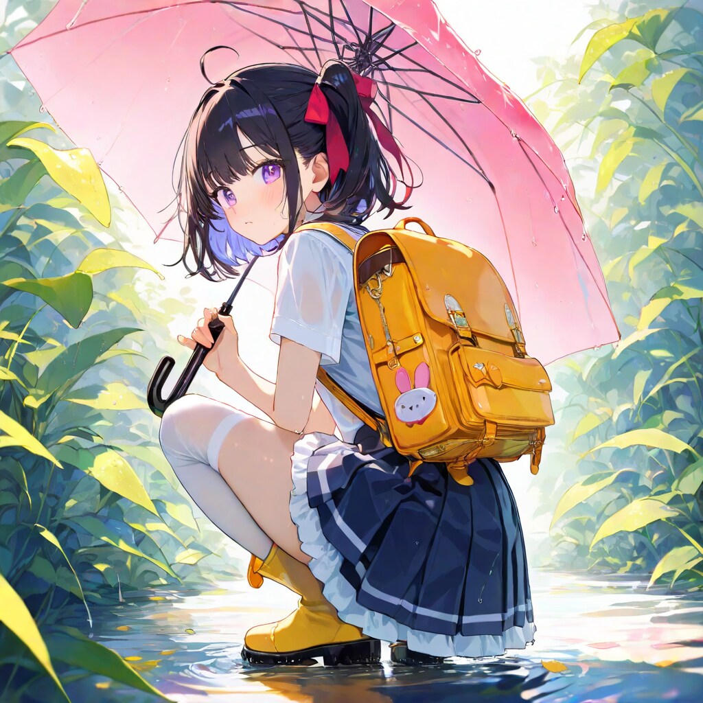 黒髪サイドアップちゃん