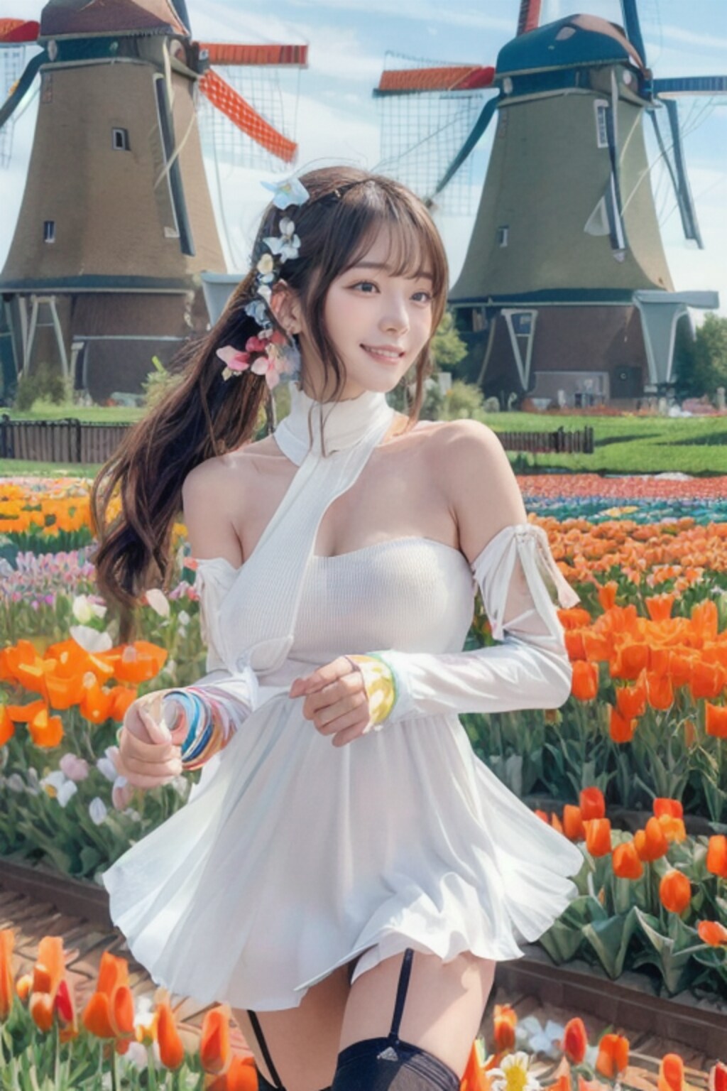 ねーこれ摘んでっていいんだってー！