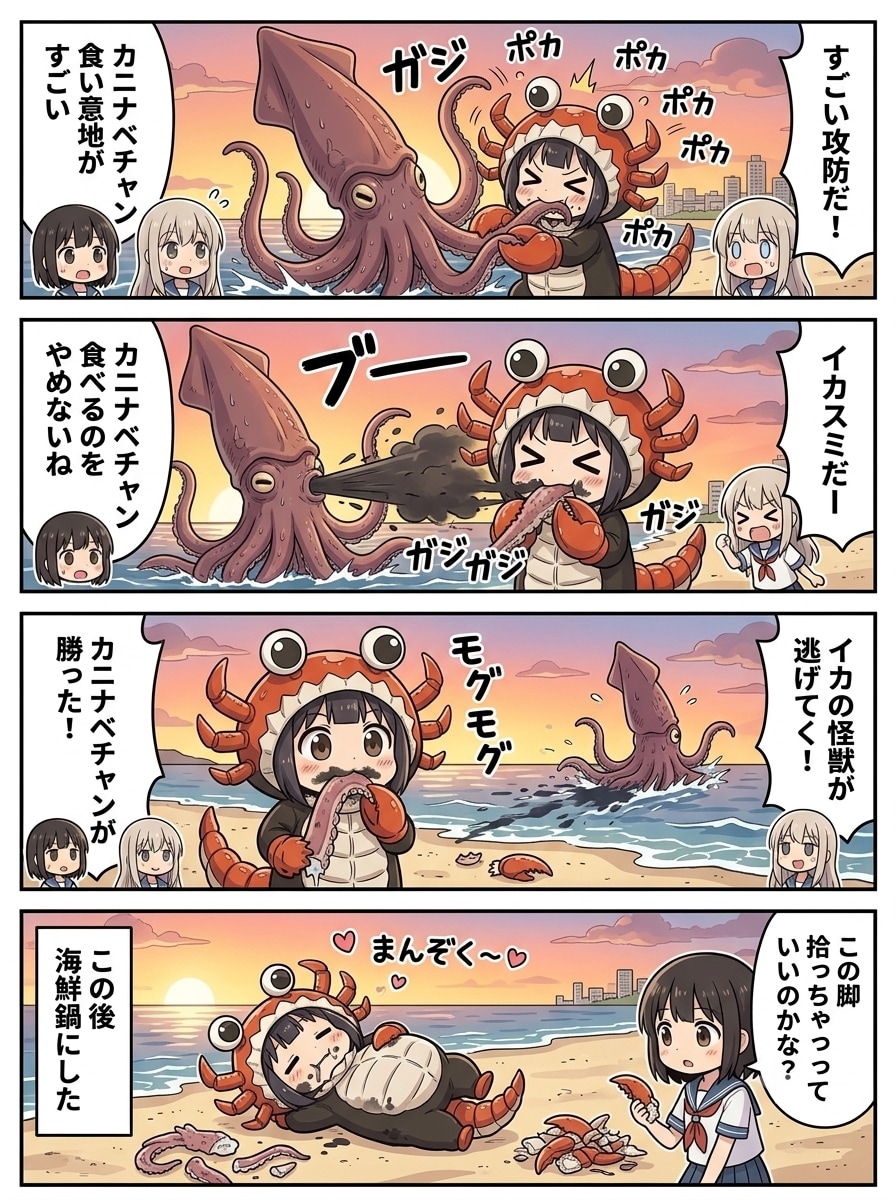 【21】活きのいいゲソだね！カニナベチャン