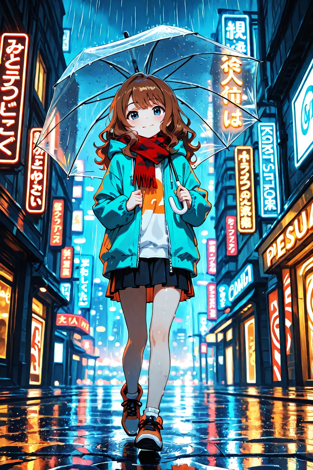 雨の中のサマーコート | の人気AIイラスト・グラビア