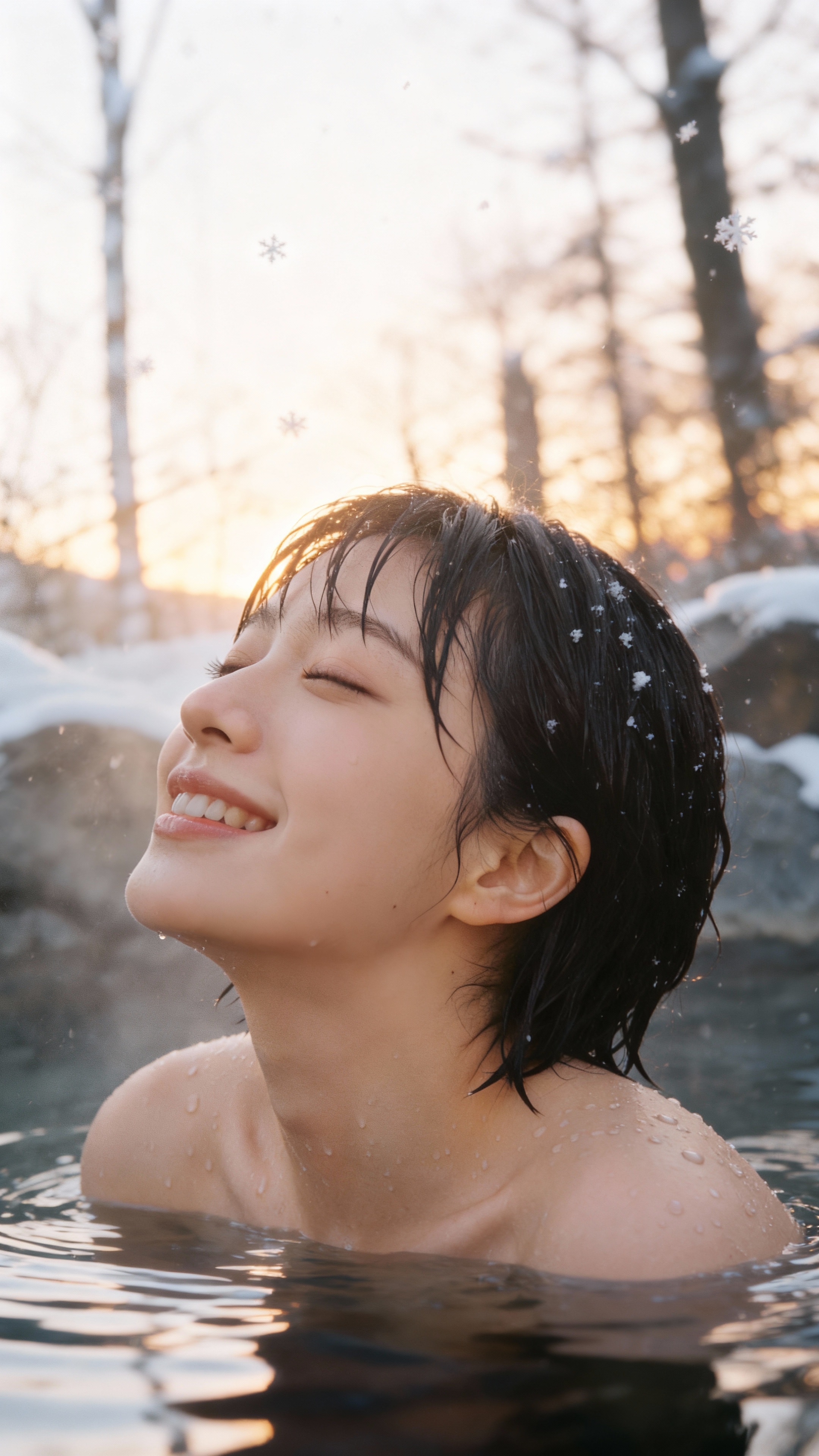 Winter Bliss in the Hot Spring