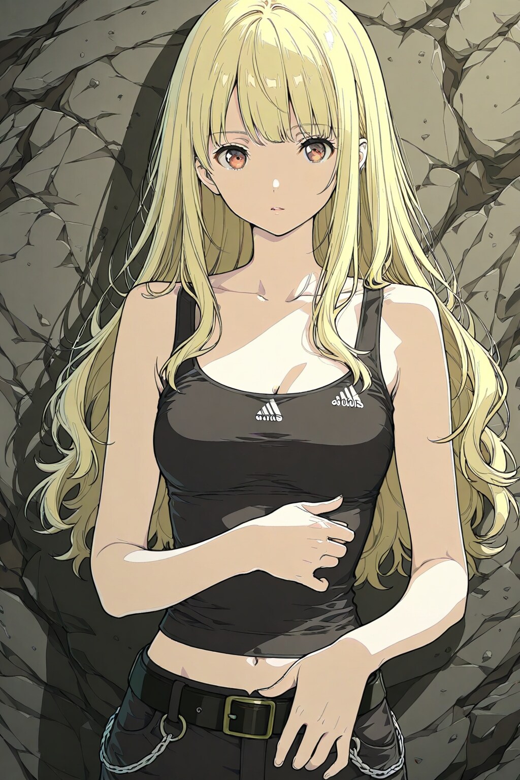 金髪美少女　－ UL生成画像をBEHIMOTHにて再生成してみました－