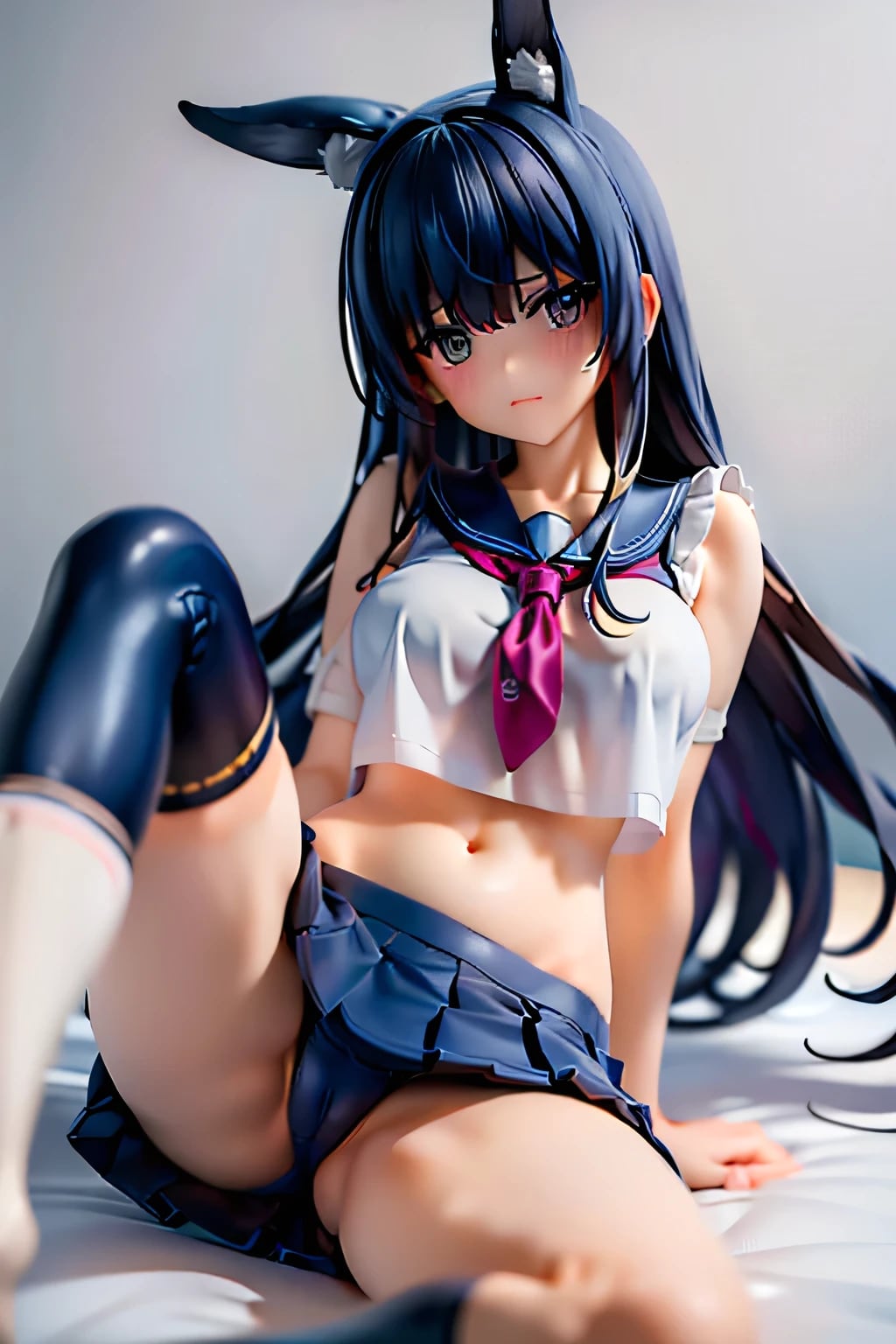 セーラー服スクール水着オーバーニーソックス
