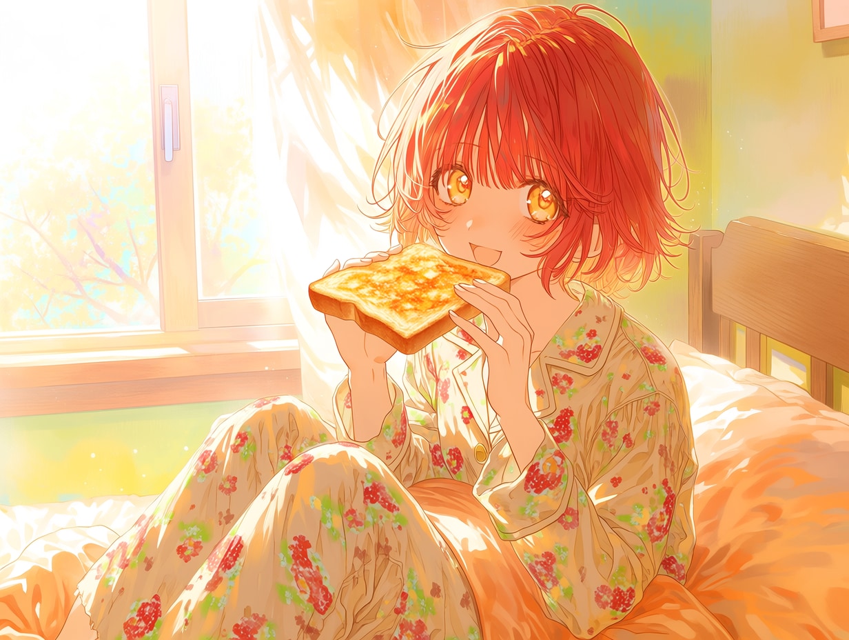 ベッドでおはよう（３）秋津七海　niji7 | の人気AIイラスト・グラビア