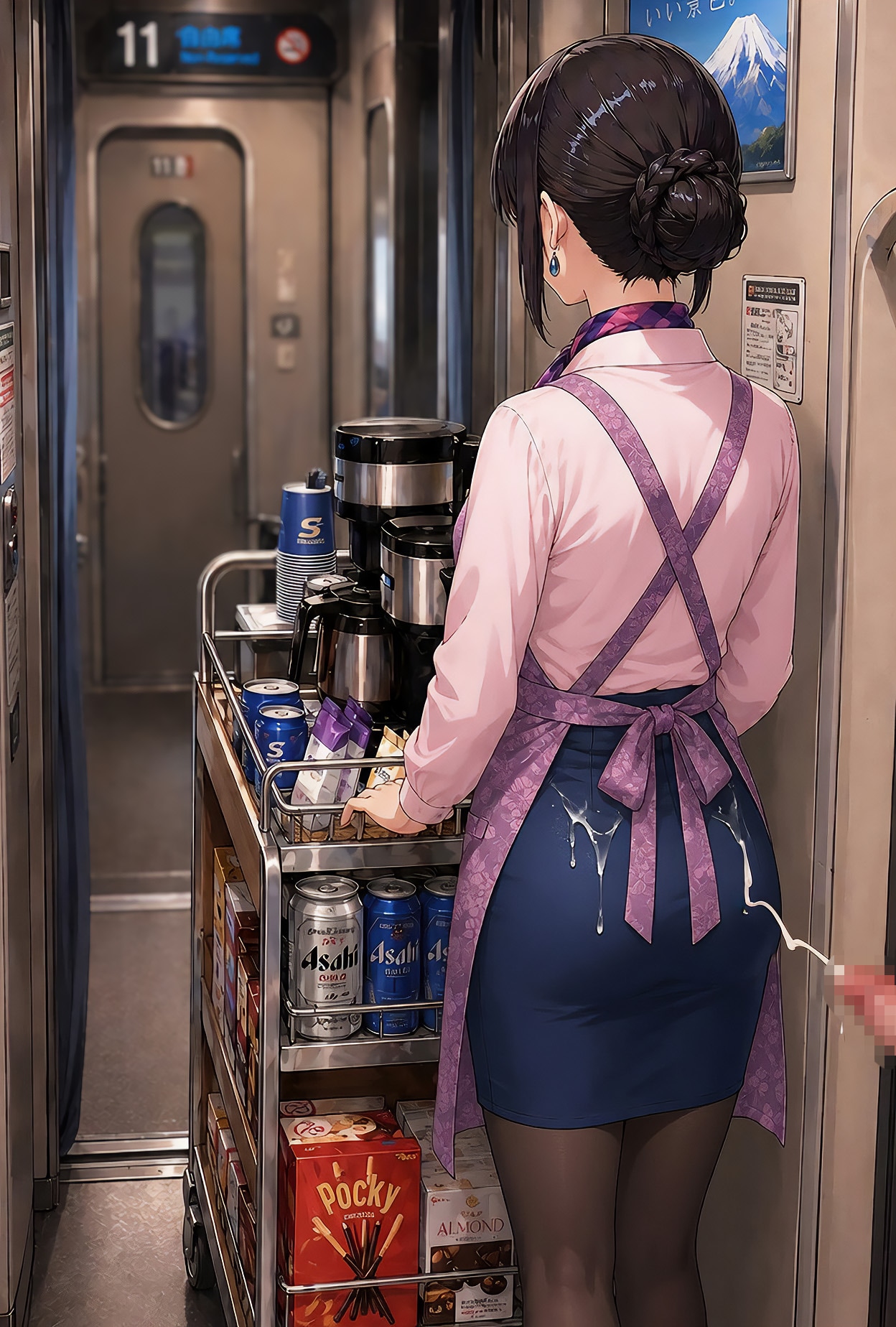 後ろ姿がエロすぎて