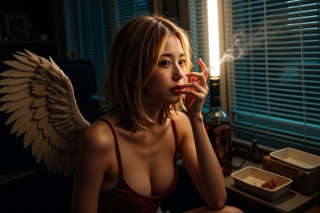 やさぐれ天使だね