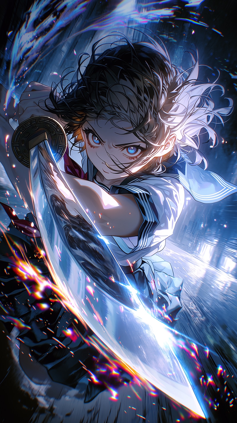 静かな少女に隠された刃 | の人気AIイラスト・グラビア